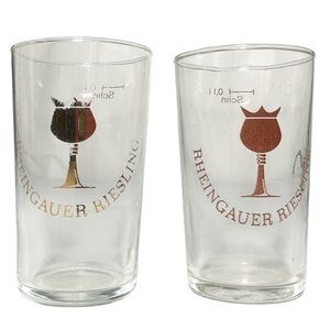 Schnuchel Wine Tasting Glasses x2 0.1L Rheingauer Riesling Germany
